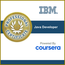 IBM Certified Professional Java Developer badge