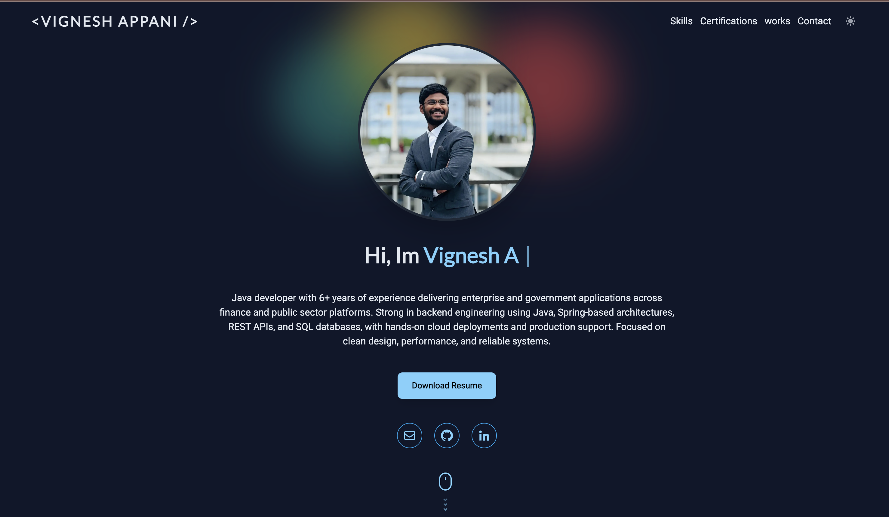 Portfolio Website (Next.js)